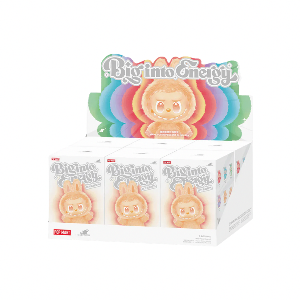 Pop-Mart Labubu The Monsters Big Into Energy Series Vinyl Plush Pendant - Case Of 6